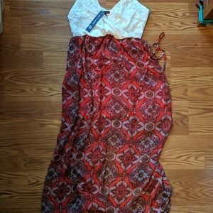 BOHO print Tank Dress